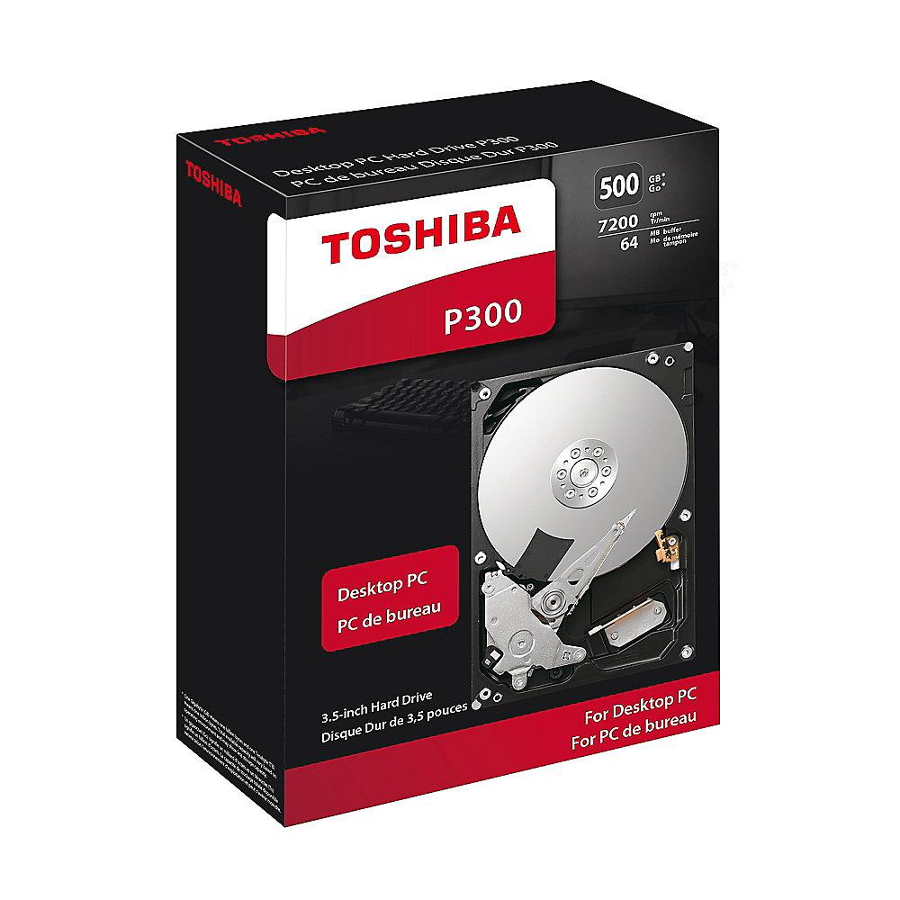 Toshiba P300 HDWD105EZSTA 500GB 64MB 7.200rpm 3.5zoll SATA600, Toshiba, P300, HDWD105EZSTA, 500GB, 64MB, 7.200rpm, 3.5zoll, SATA600