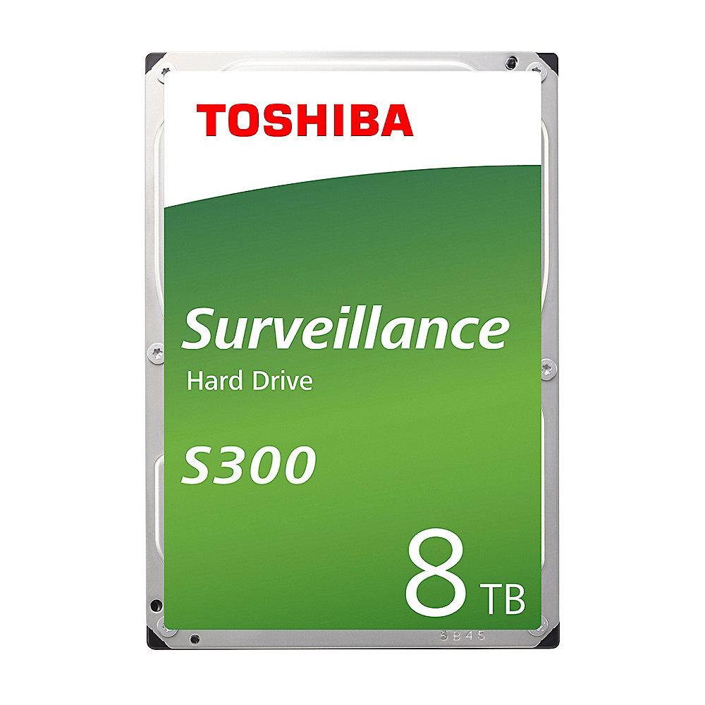 Toshiba S300 HDWT380UZSVA 8TB 256MB 7.200rpm SATA600 Bulk, Toshiba, S300, HDWT380UZSVA, 8TB, 256MB, 7.200rpm, SATA600, Bulk