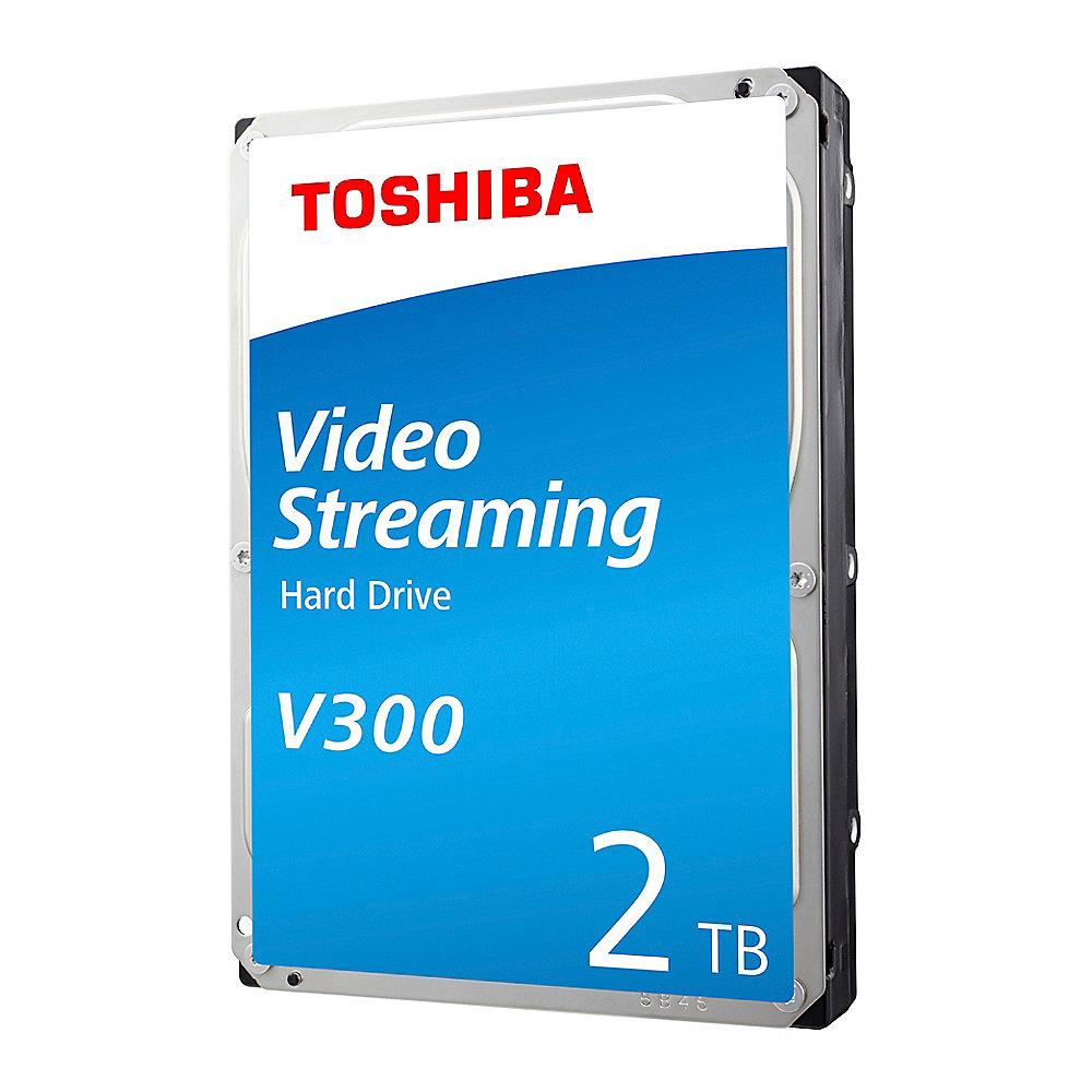 Toshiba V300 HDWU120UZSVA 2TB 64MB 5.700rpm 3.5zoll SATA600 Bulk, Toshiba, V300, HDWU120UZSVA, 2TB, 64MB, 5.700rpm, 3.5zoll, SATA600, Bulk