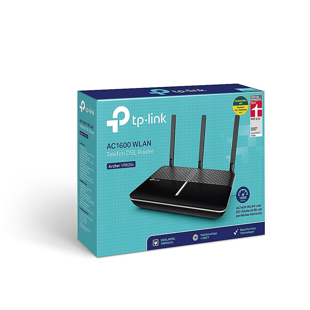 TP-LINK Archer VR600v AC1600 VoIP WLAN DSL Gigabit Router DECT, TP-LINK, Archer, VR600v, AC1600, VoIP, WLAN, DSL, Gigabit, Router, DECT