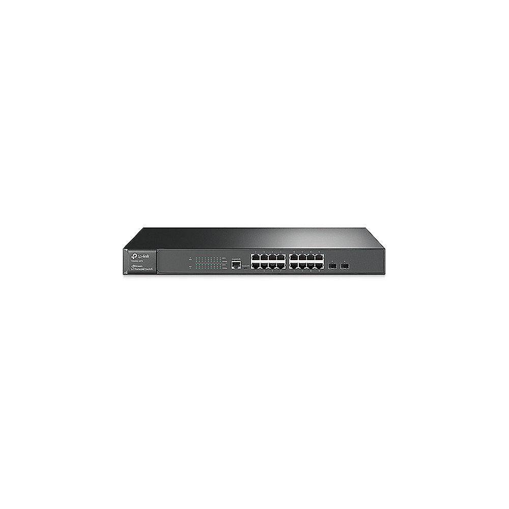 TP-LINK T2600G-18TS(TL-SG3216) 16x Port Gigabit L2 Managed Switch 2x SFP, TP-LINK, T2600G-18TS, TL-SG3216, 16x, Port, Gigabit, L2, Managed, Switch, 2x, SFP