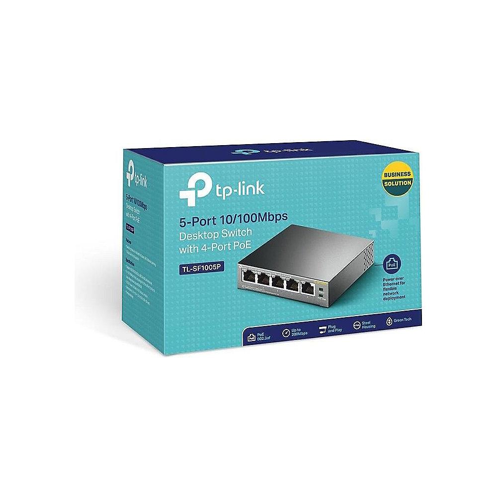 TP-LINK TL-SF1005P 5x Port Desktop Fast Ethernet Switch Unmanaged PoE