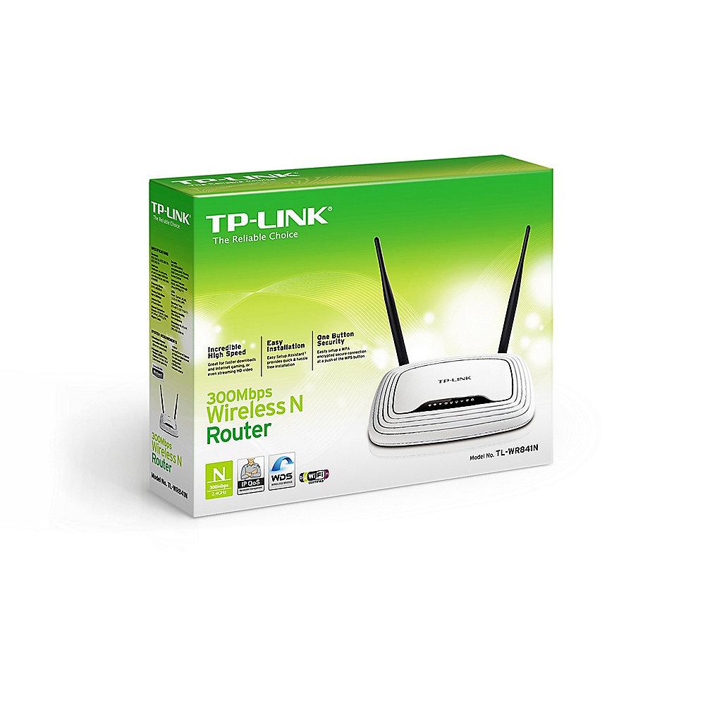 TP-LINK TL-WR841N 300MBit WLAN-n Router, TP-LINK, TL-WR841N, 300MBit, WLAN-n, Router