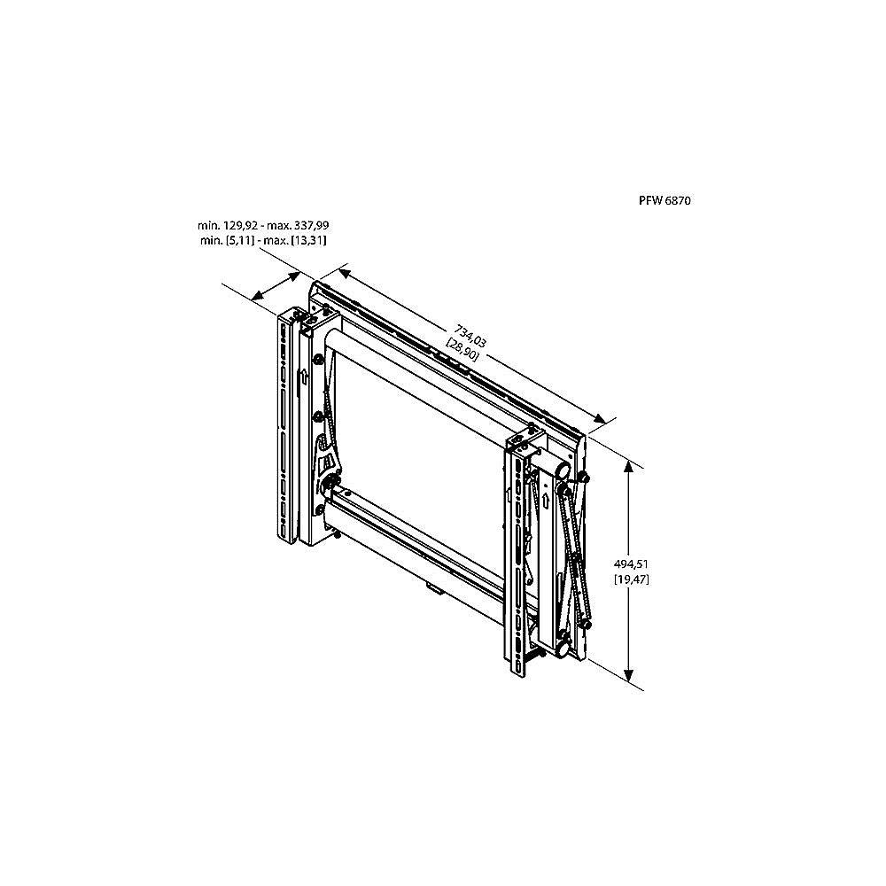 Vogels PFW 6880 Pop-out-Videowandmodul, extraflach