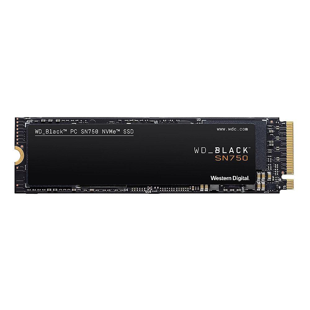 WD Black SN750 NVMe Gaming SSD 1 TB M.2 PCIe Gen3, WD, Black, SN750, NVMe, Gaming, SSD, 1, TB, M.2, PCIe, Gen3