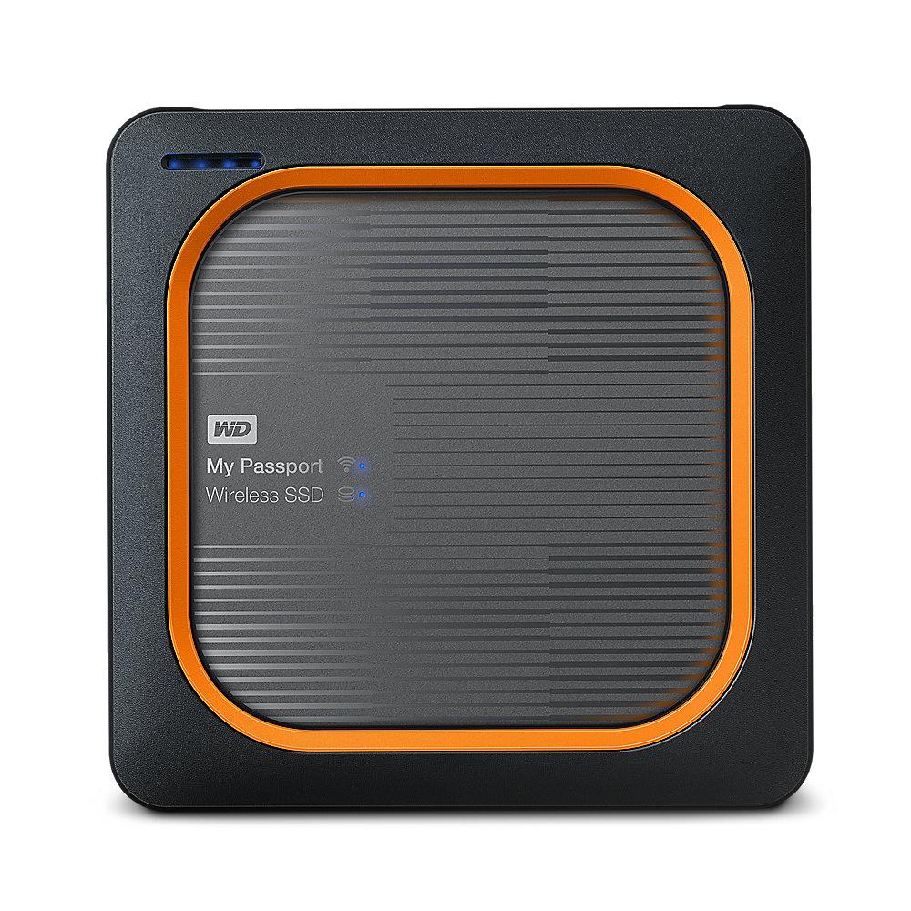 WD My Passport Wireless SSD USB3.0 2TB grau, WD, My, Passport, Wireless, SSD, USB3.0, 2TB, grau