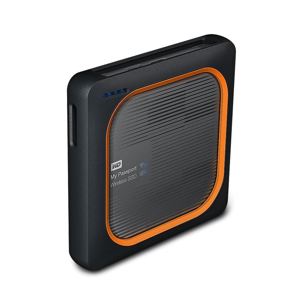 WD My Passport Wireless SSD USB3.0 2TB grau, WD, My, Passport, Wireless, SSD, USB3.0, 2TB, grau