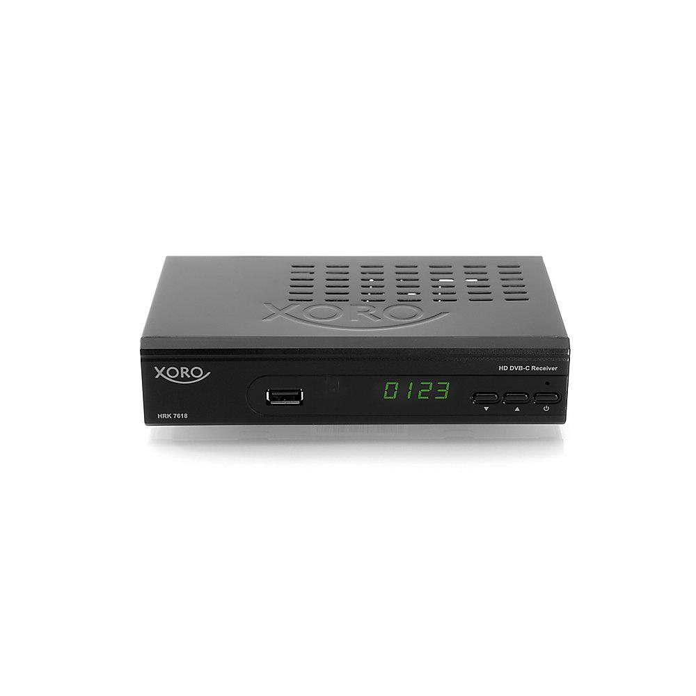 Xoro HRK 7618 Digitaler Kabel-Receiver HD DVB-C HDMI SCART, Xoro, HRK, 7618, Digitaler, Kabel-Receiver, HD, DVB-C, HDMI, SCART