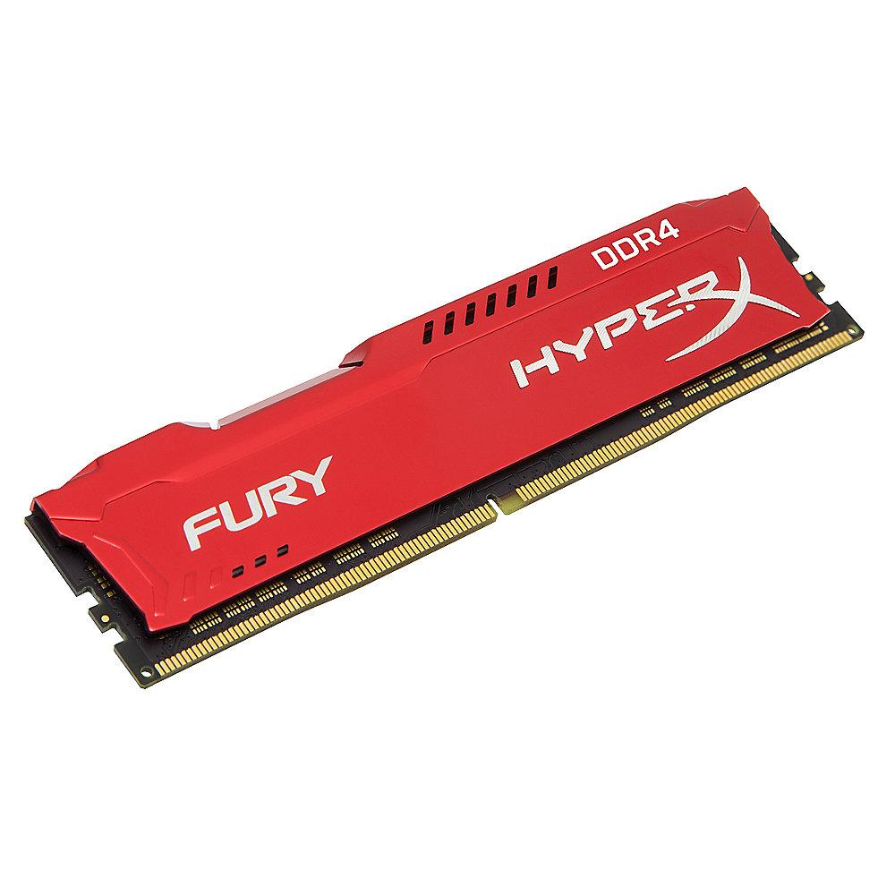 16GB (2x8GB) HyperX Fury rot DDR4-2666 CL16 RAM Kit, 16GB, 2x8GB, HyperX, Fury, rot, DDR4-2666, CL16, RAM, Kit