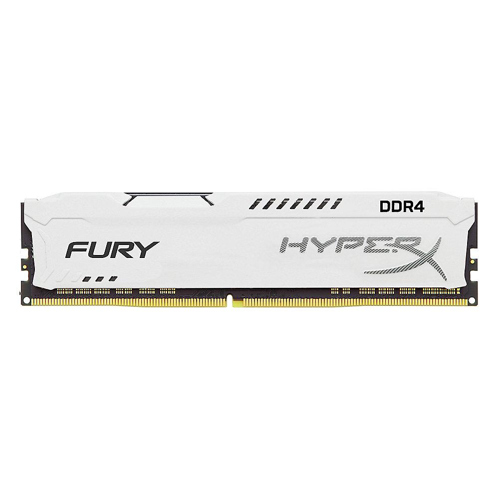 16GB (2x8GB) HyperX Fury weiß DDR4-2400 CL15 RAM Kit, 16GB, 2x8GB, HyperX, Fury, weiß, DDR4-2400, CL15, RAM, Kit