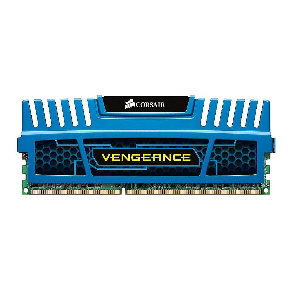 4GB Corsair Vengeance Blau DDR3-1600 CL9 (9-9-9-24) RAM DIMM, 4GB, Corsair, Vengeance, Blau, DDR3-1600, CL9, 9-9-9-24, RAM, DIMM