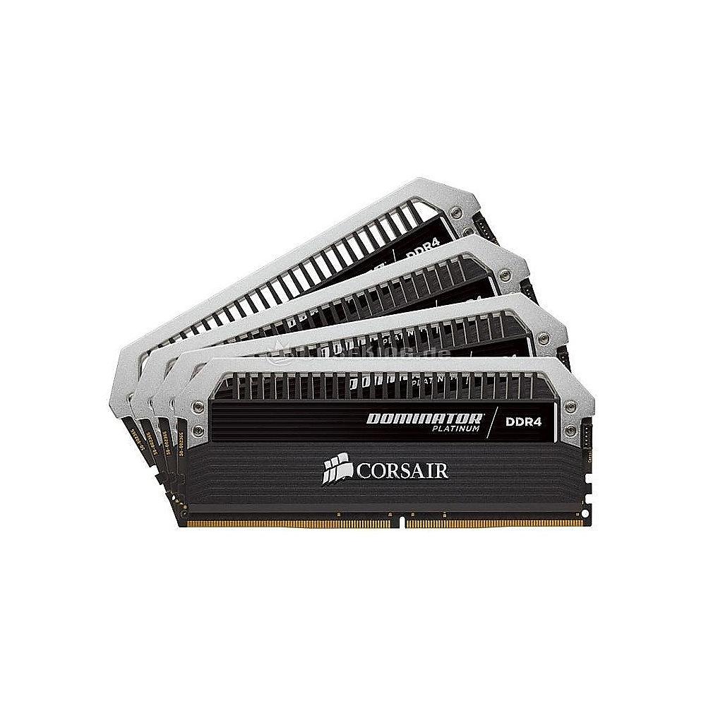 64GB (4x16GB) Corsair Dominator Platinum DDR4-2400 CL14 (14-16-16-31) DIMM-Kit, 64GB, 4x16GB, Corsair, Dominator, Platinum, DDR4-2400, CL14, 14-16-16-31, DIMM-Kit