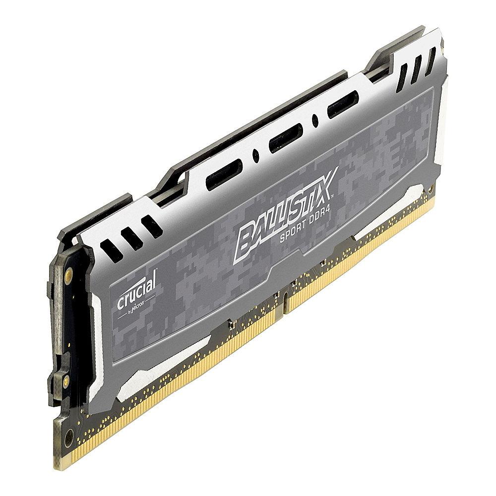 8GB (2x4GB) Ballistix Sport LT Grau DDR4-2666 CL16 (16-18-18) RAM Kit, 8GB, 2x4GB, Ballistix, Sport, LT, Grau, DDR4-2666, CL16, 16-18-18, RAM, Kit