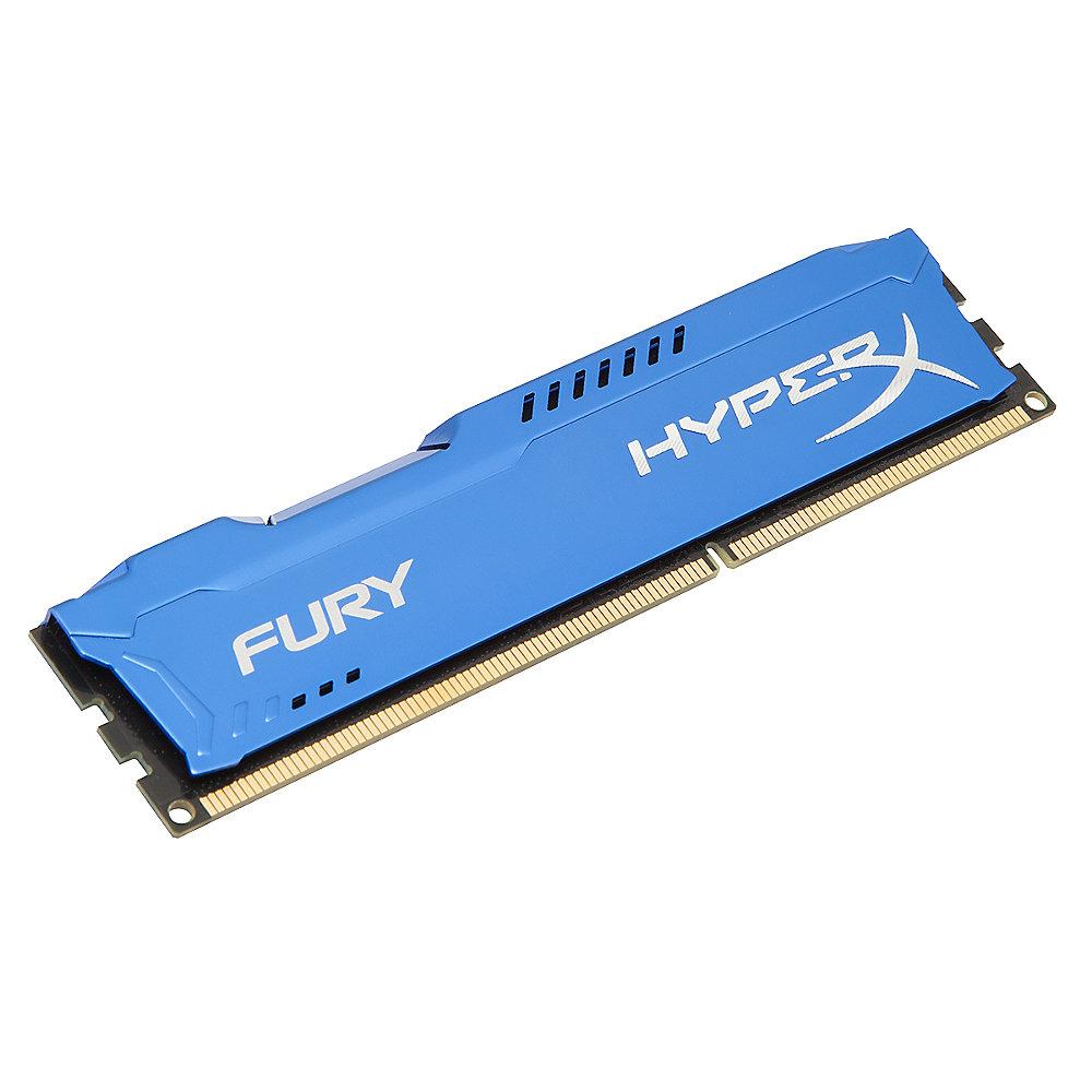 8GB (2x4GB) HyperX Fury blau DDR3-1866 CL10 RAM Kit, 8GB, 2x4GB, HyperX, Fury, blau, DDR3-1866, CL10, RAM, Kit