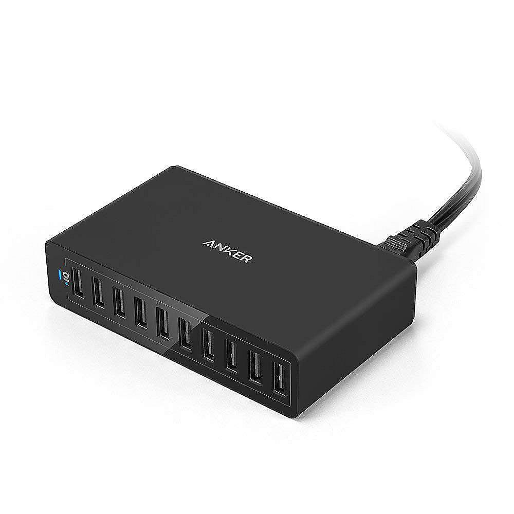 Anker AK-A2133311 10-Port Desktop Charger 60 W Schwarz