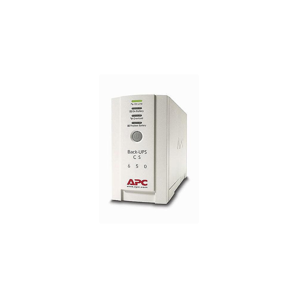 APC Back-UPS USV CS-650 4-fach 650VA USB 1x RJ-45 (BK650EI), APC, Back-UPS, USV, CS-650, 4-fach, 650VA, USB, 1x, RJ-45, BK650EI,