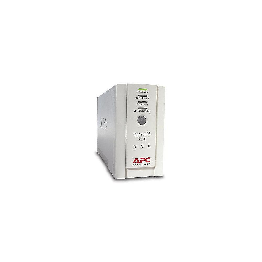 APC Back-UPS USV CS-650 4-fach 650VA USB 1x RJ-45 (BK650EI), APC, Back-UPS, USV, CS-650, 4-fach, 650VA, USB, 1x, RJ-45, BK650EI,