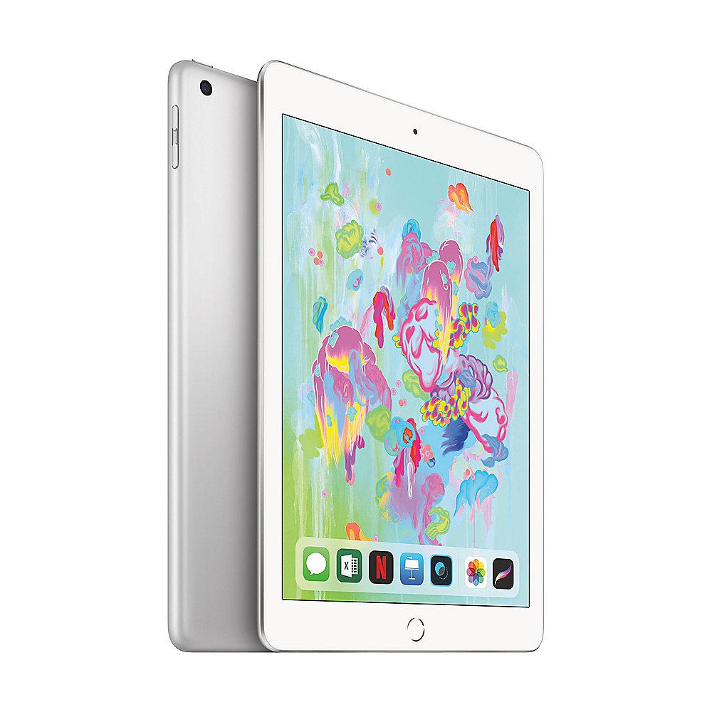 Apple iPad 9,7" 2018 Wi-Fi 128 GB Silber   Apple Pencil