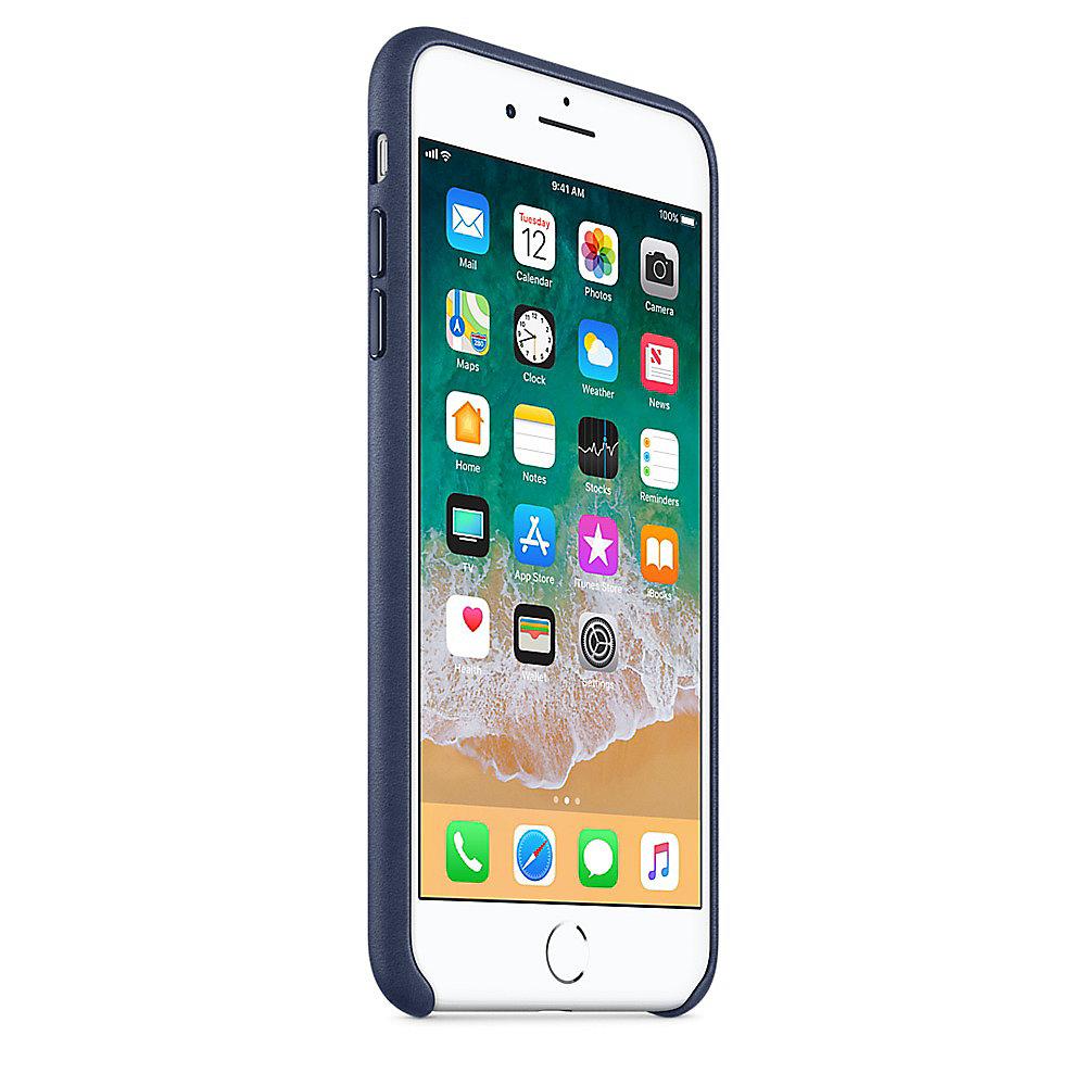 Apple Original iPhone 8 / 7 Plus Leder Case-Mitternachtsblau