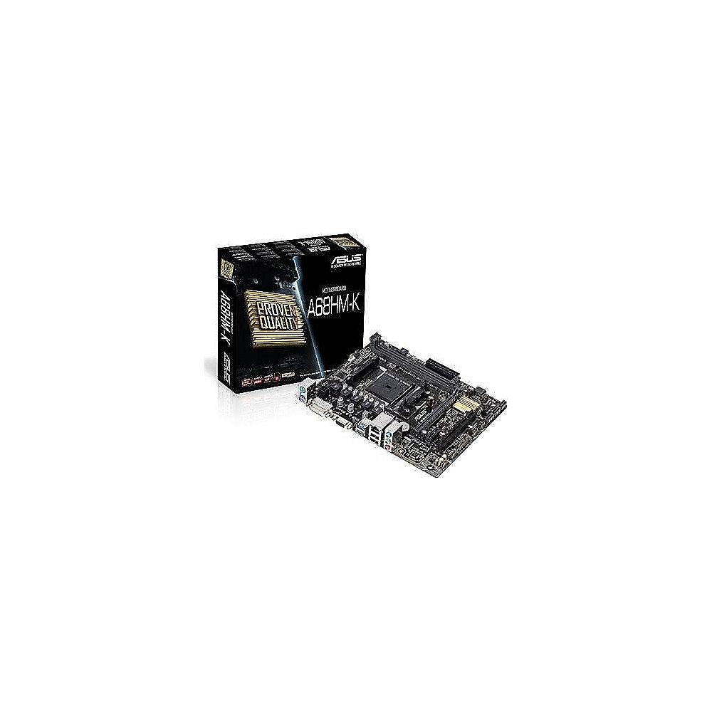 ASUS A68HM-K GL/SATA600/R/USB3.0/DVI/VGA A68X mATX Mainboard Sockel FM2, ASUS, A68HM-K, GL/SATA600/R/USB3.0/DVI/VGA, A68X, mATX, Mainboard, Sockel, FM2