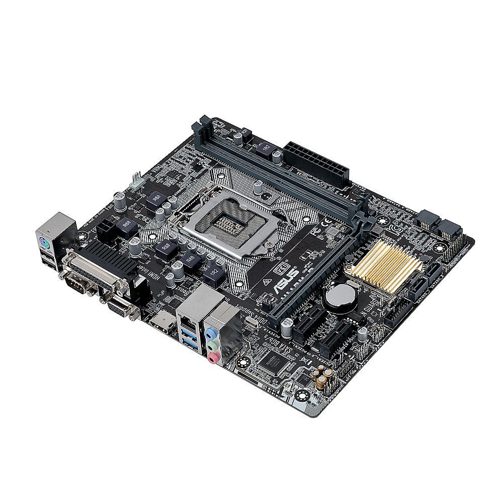 ASUS H110M-D mATX Mainboard 1151 VGA/HDMI/Seriell/Parallel