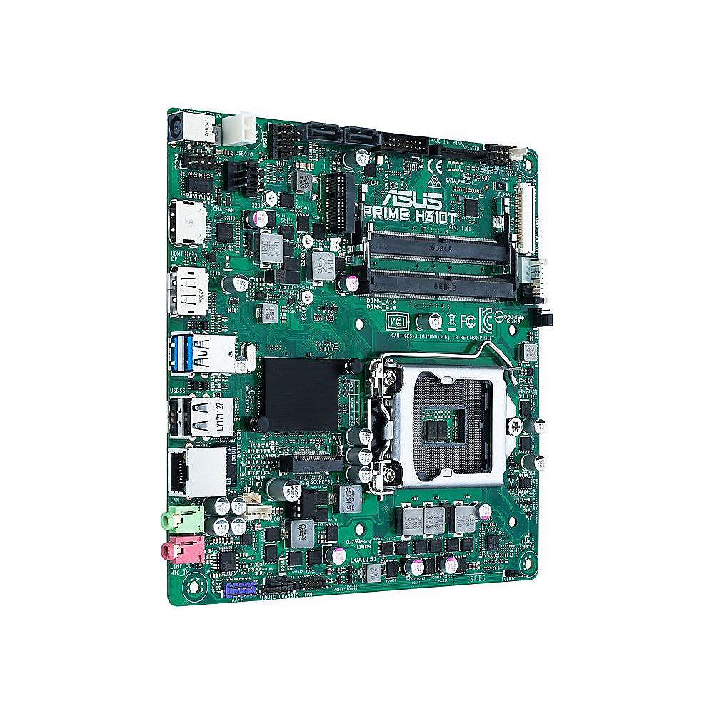 ASUS Prime H310T USB3.1(Gen1)/M.2/SATA600/HDMI/DP M-ITX Mainboard Sockel 1151, ASUS, Prime, H310T, USB3.1, Gen1, /M.2/SATA600/HDMI/DP, M-ITX, Mainboard, Sockel, 1151