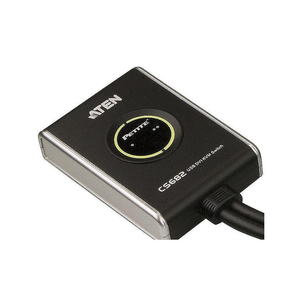 Aten CS682 KVM Switch DVI/USB2.0/Audio für 2 PC, Aten, CS682, KVM, Switch, DVI/USB2.0/Audio, 2, PC