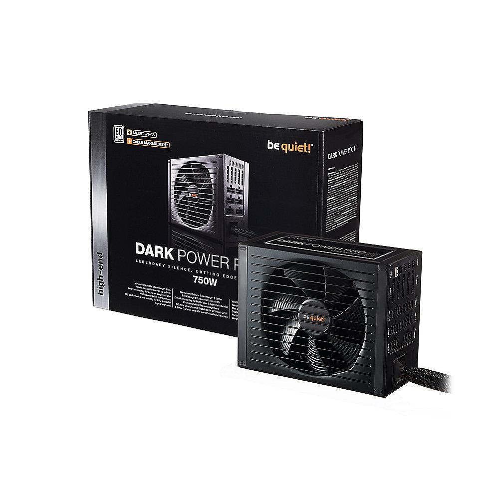 be quiet! Dark Power Pro 11 750 Watt  ATX V2.4 80  Platinum Netzteil modular, be, quiet!, Dark, Power, Pro, 11, 750, Watt, ATX, V2.4, 80, Platinum, Netzteil, modular