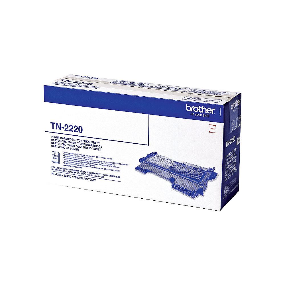 Brother TN-2220 Original Jumbo-Toner Schwarz für ca. 2.600 Seiten, Brother, TN-2220, Original, Jumbo-Toner, Schwarz, ca., 2.600, Seiten