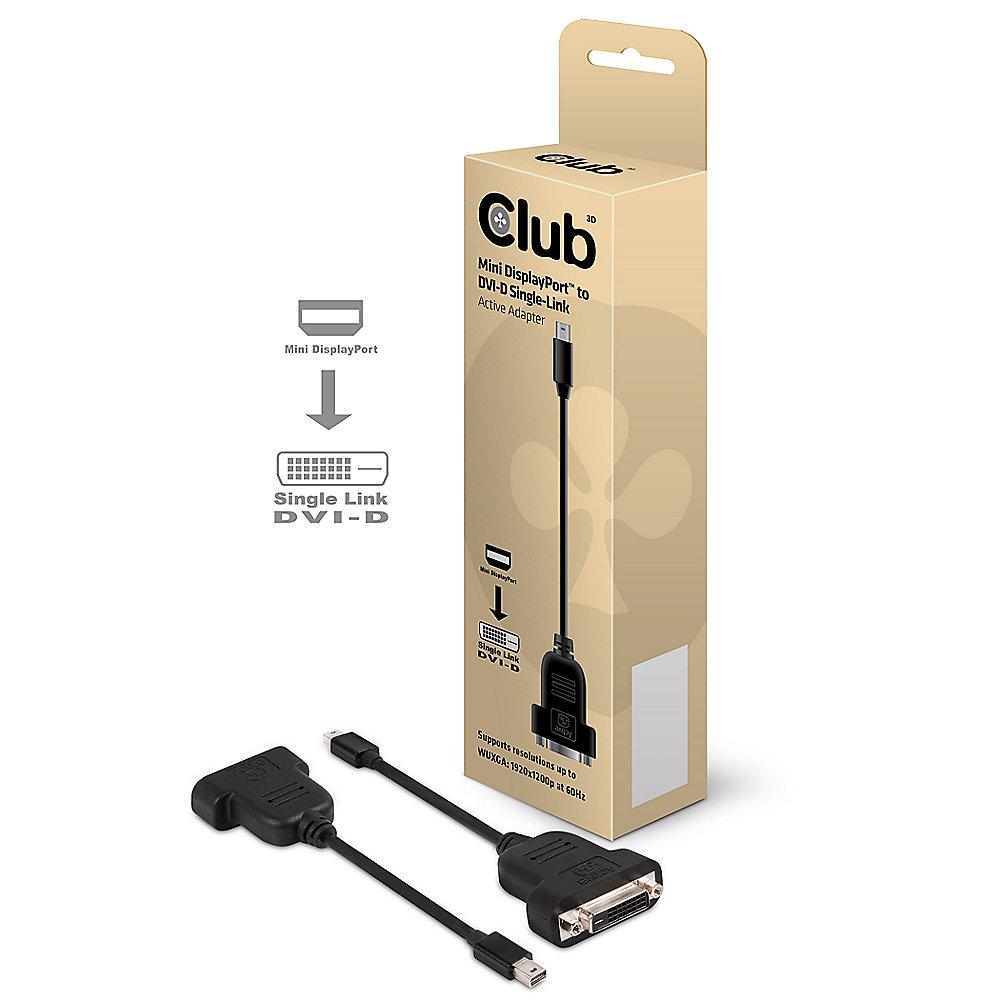 Club 3D DisplayPort Adapterkabel mini DP zu DVI-D St./Bu. aktiv schwarz CAC-1152, Club, 3D, DisplayPort, Adapterkabel, mini, DP, DVI-D, St./Bu., aktiv, schwarz, CAC-1152