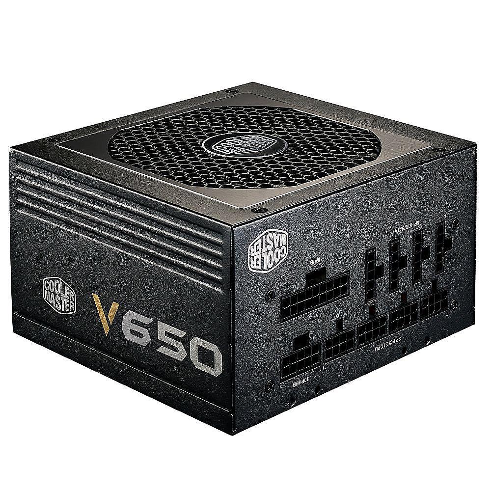 Cooler Master V-Series V650 650 Watt 80  Gold vollmodular 120mm Lüfter, Cooler, Master, V-Series, V650, 650, Watt, 80, Gold, vollmodular, 120mm, Lüfter