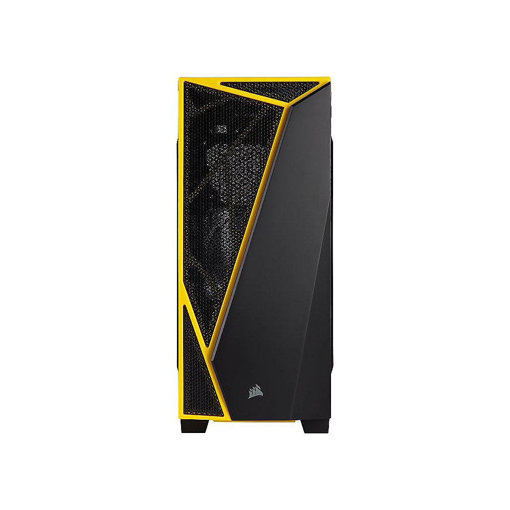 Corsair Carbide SPEC-04 LED Schwarz/Gelb Midi Tower Gaming Gehäuse m. Fenster