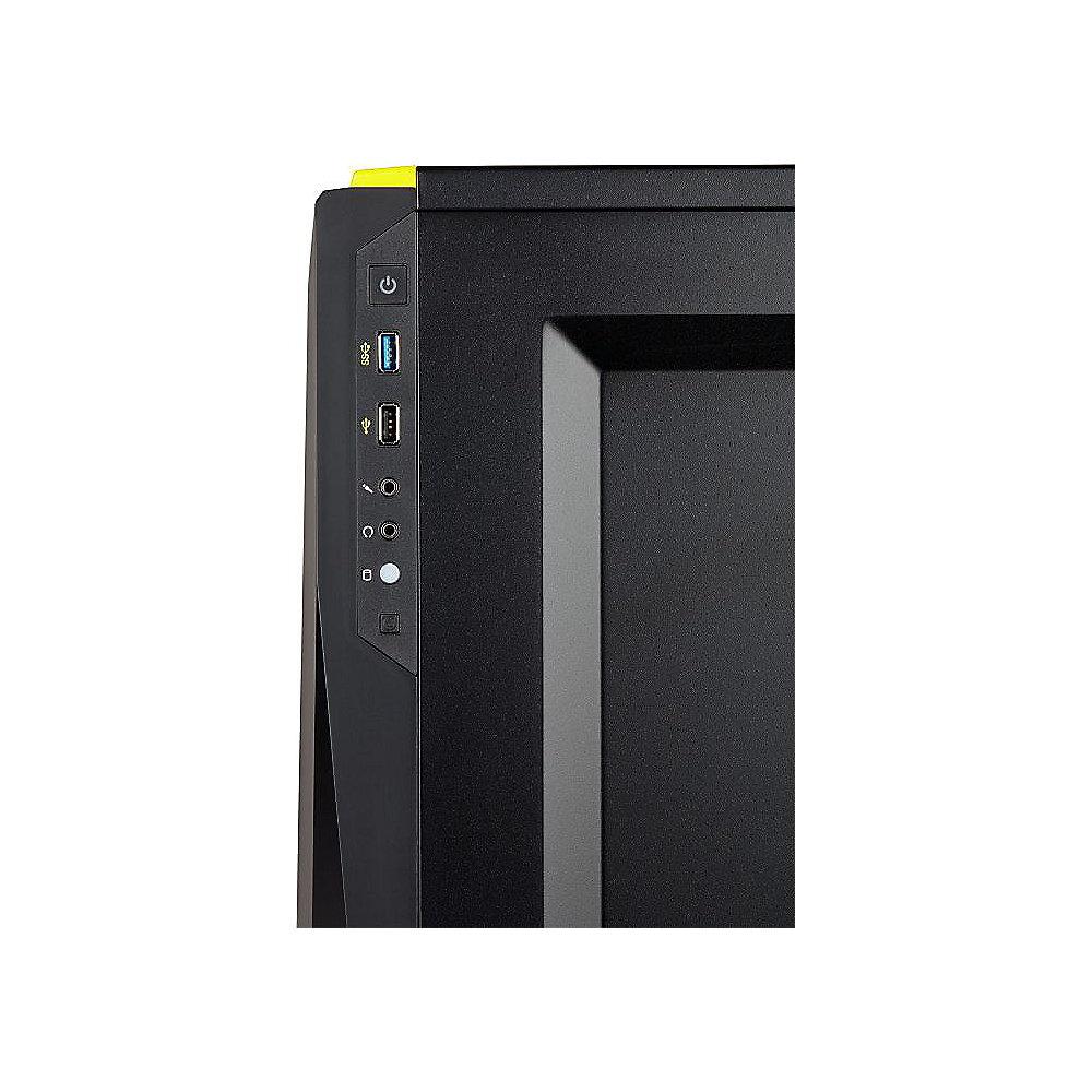 Corsair Carbide SPEC-04 LED Schwarz/Gelb Midi Tower Gaming Gehäuse m. Fenster