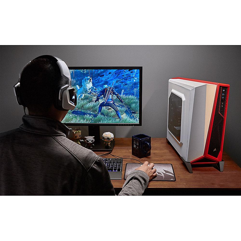 Corsair Carbide SPEC-ALPHA Weiß/Rot Midi Tower Gaming Gehäuse mit Seitenfenster, Corsair, Carbide, SPEC-ALPHA, Weiß/Rot, Midi, Tower, Gaming, Gehäuse, Seitenfenster