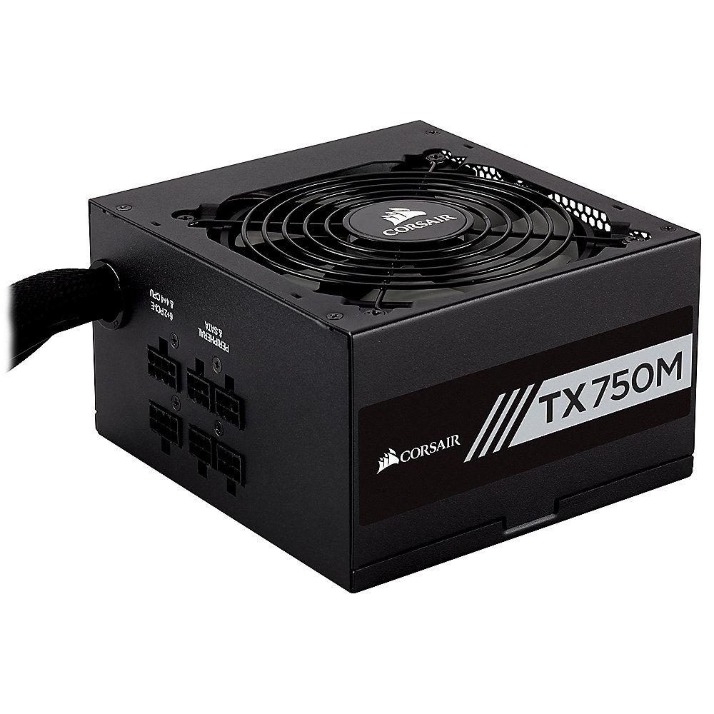 Corsair TX Series TX750M ATX 2.4 EPS 2.92 aktiv PFC Netzteil 80  Gold (modular)