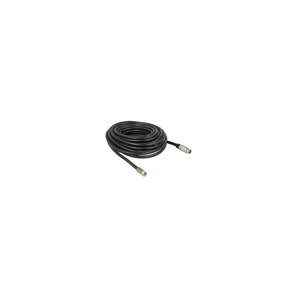 DeLOCK Antennenkabel 10m F St. zu IEC St. RG-6/U Premium 88955 schwarz, DeLOCK, Antennenkabel, 10m, F, St., IEC, St., RG-6/U, Premium, 88955, schwarz