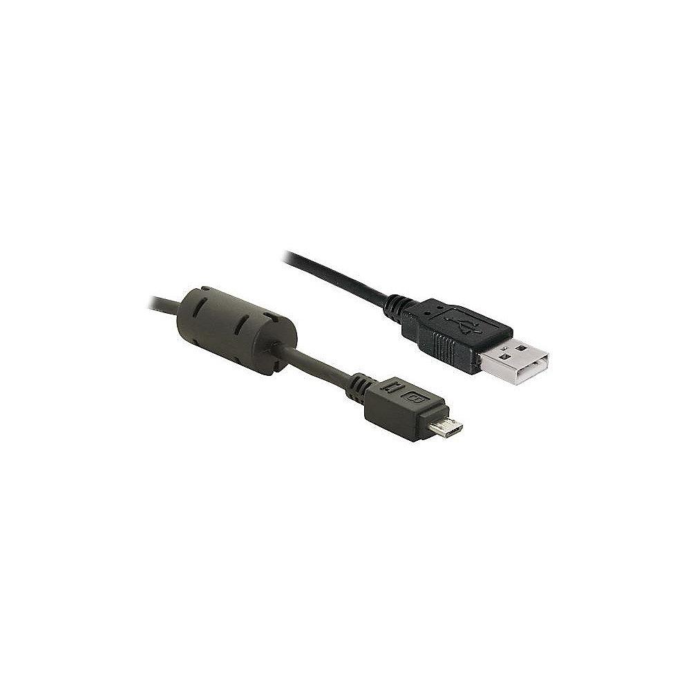 DeLOCK USB 2.0 Kabel 2m A zu micro-B St./St. 82335 schwarz