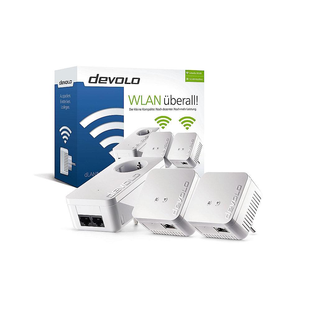 devolo dLAN 550 WiFi Network Kit   Patchkabel CAT6 250 MHz 1m grau, devolo, dLAN, 550, WiFi, Network, Kit, , Patchkabel, CAT6, 250, MHz, 1m, grau