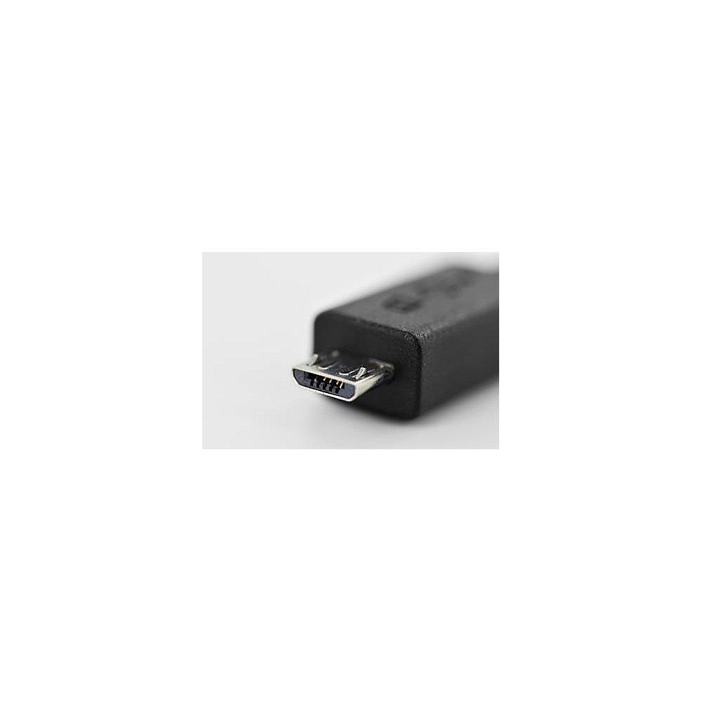 ednet MHL 3.0 Adapterkabel 0,15m Premium micro USB-B zu HDMI A aktiv St./Bu.