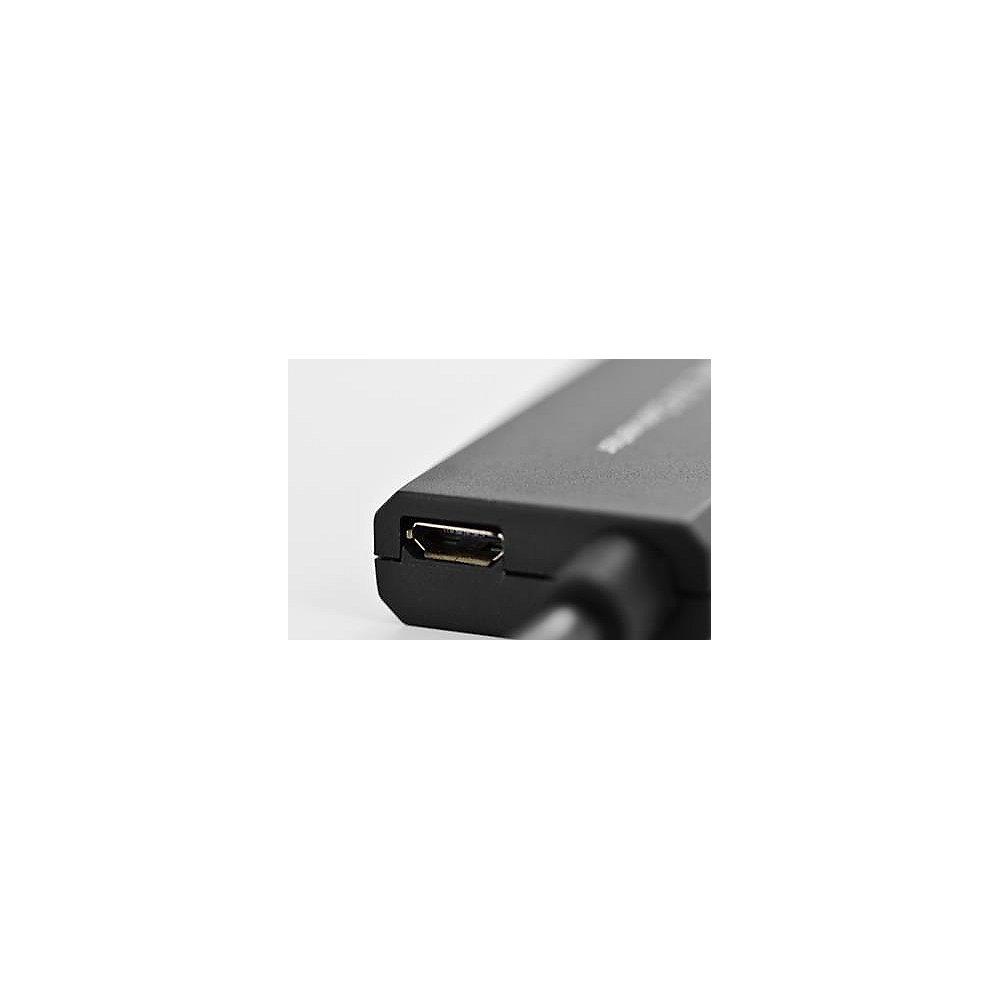 ednet MHL 3.0 Adapterkabel 0,15m Premium micro USB-B zu HDMI A aktiv St./Bu.