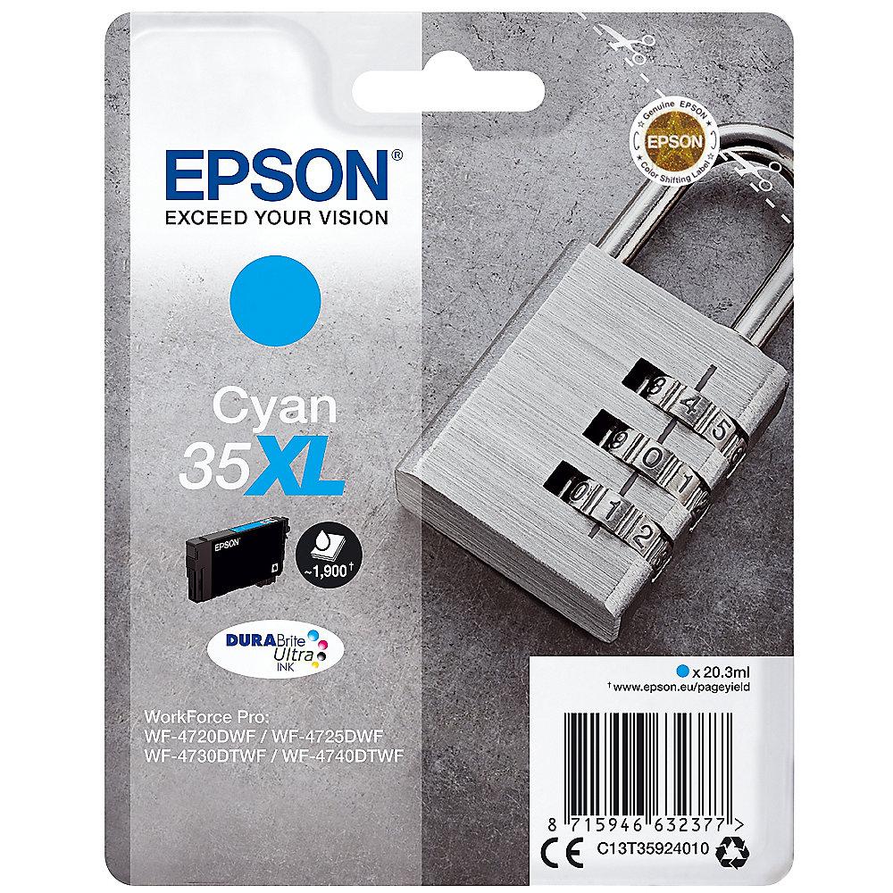 Epson C13T35924010 Druckerpatrone 35XL cyan hohe Kapazität, Epson, C13T35924010, Druckerpatrone, 35XL, cyan, hohe, Kapazität