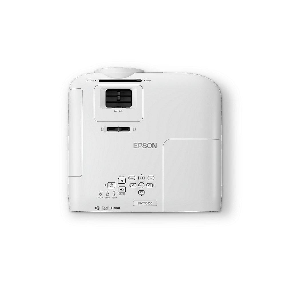 Epson EH-TW5650 3LCD Heimkino 1080p 2500 Lumen 60.000:1 Full-HD 3D WLAN 27dB