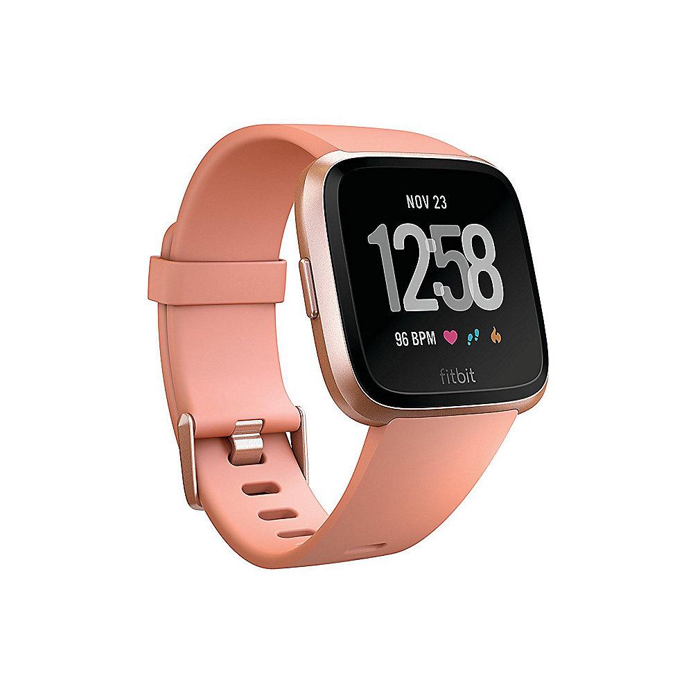 Fitbit Versa Gesundheits- und Fitness-Smartwatch peach / rose gold, Fitbit, Versa, Gesundheits-, Fitness-Smartwatch, peach, /, rose, gold