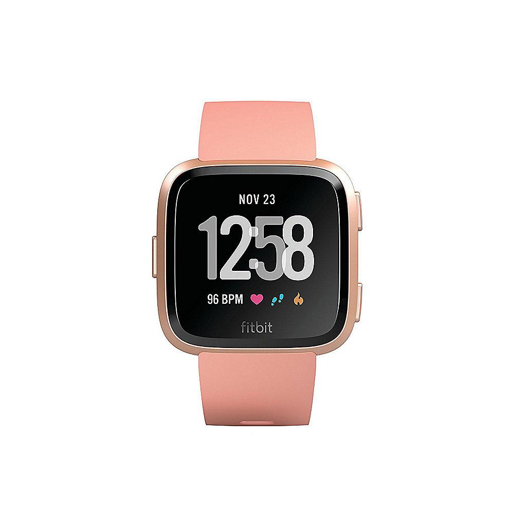 Fitbit Versa Gesundheits- und Fitness-Smartwatch peach / rose gold, Fitbit, Versa, Gesundheits-, Fitness-Smartwatch, peach, /, rose, gold