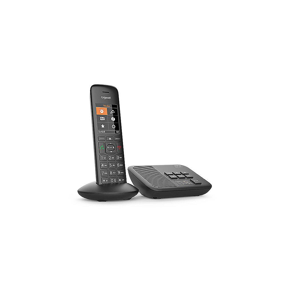 Gigaset C570A schnurloses Festnetztelefon mit AB (analog), schwarz