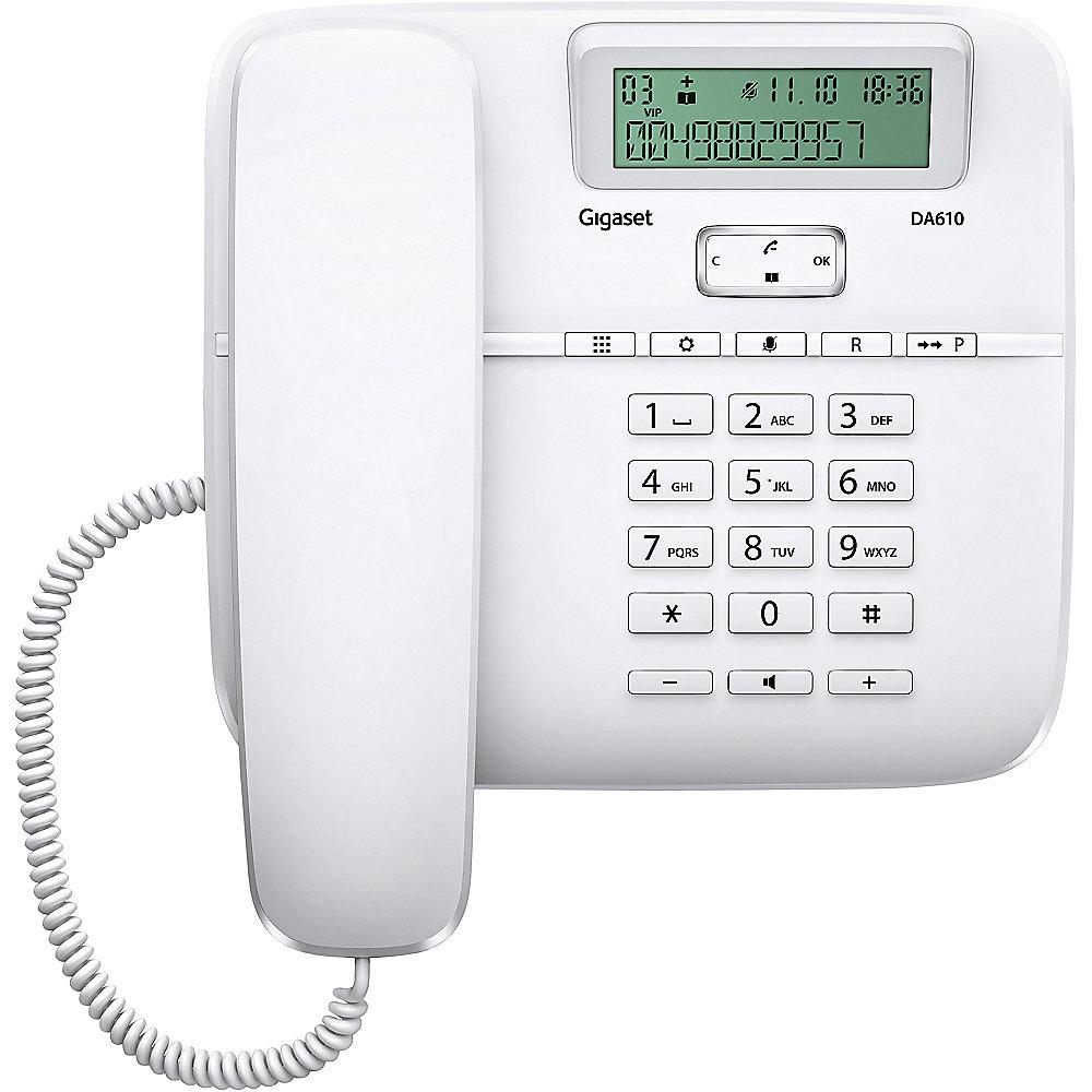 Gigaset DA610 schnurgebundenes Festnetztelefon (analog), weiss