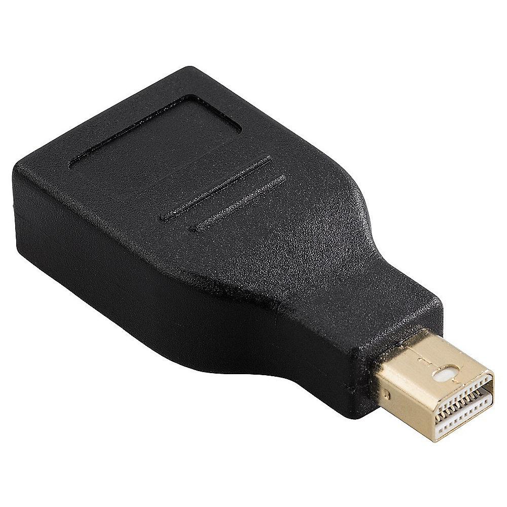 Hama DisplayPort Adapter mini DP zu DP UHD St./Bu. schwarz, Hama, DisplayPort, Adapter, mini, DP, DP, UHD, St./Bu., schwarz