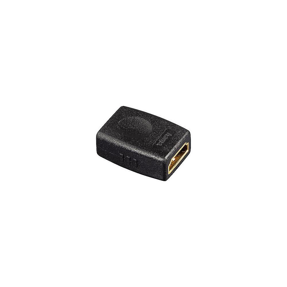Hama HDMI Adapter Typ-A High Speed Ethernet 4K UHD 3D Bu./Bu. schwarz, Hama, HDMI, Adapter, Typ-A, High, Speed, Ethernet, 4K, UHD, 3D, Bu./Bu., schwarz