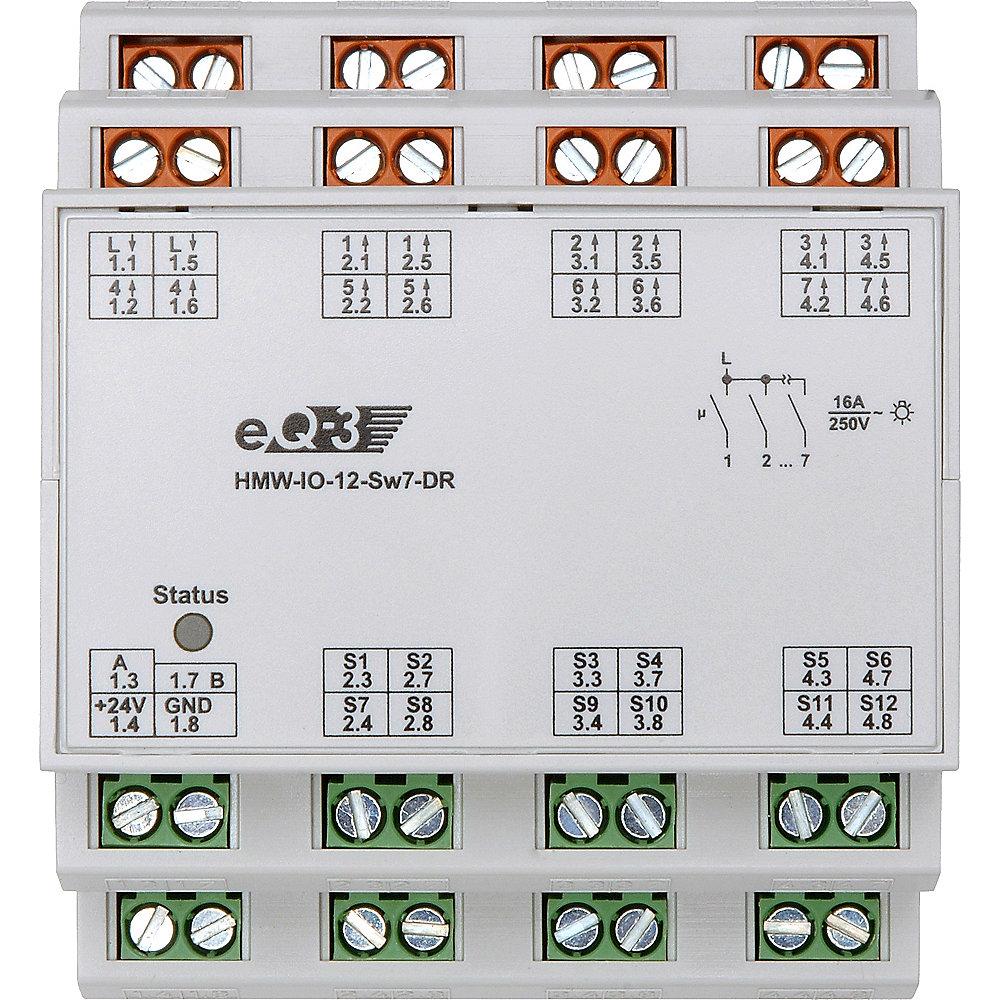 HomeMatic 76805 Wired RS485 I/O-Modul 12 Eingänge 7 Ausgänge HMW-IO-12-Sw7-DR, HomeMatic, 76805, Wired, RS485, I/O-Modul, 12, Eingänge, 7, Ausgänge, HMW-IO-12-Sw7-DR