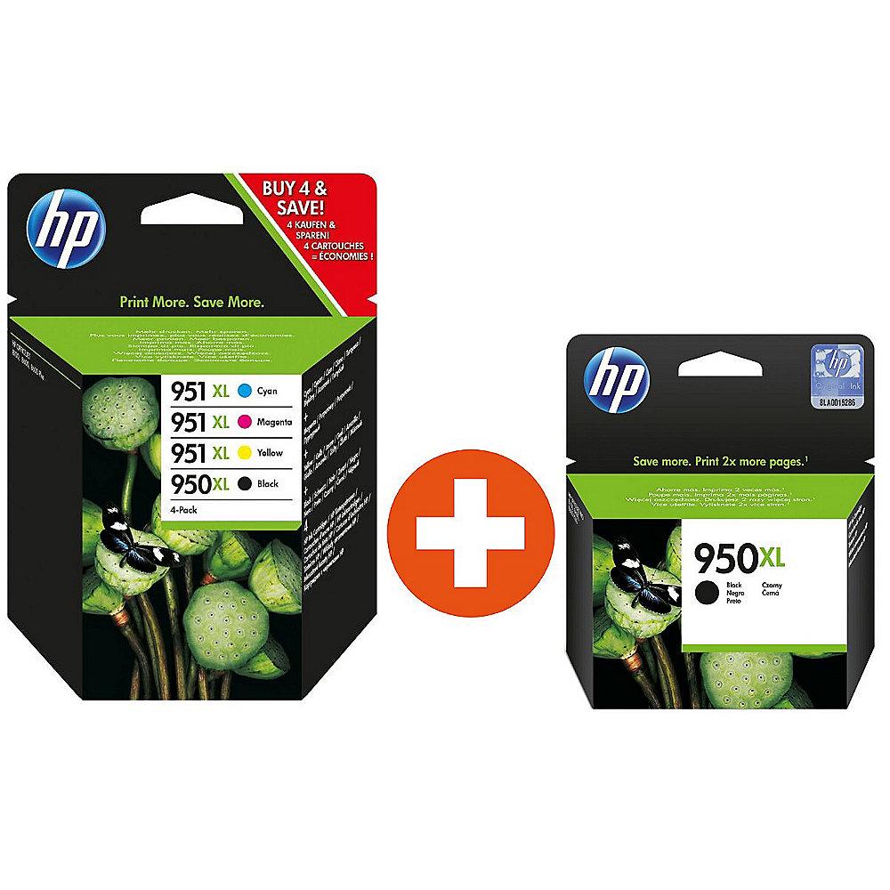 HP 950XL/951XL Druckerpatronen Multipack C2P43AE   extra Schwarz CN045AE